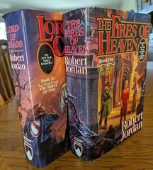 2 Robert Jordan HCs: Fires of Heaven, Lord of Chaos, both 1st edition/3rd print