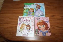9 Disney Sofia the First Readers Picture Books Lot Friend Guess Who Games