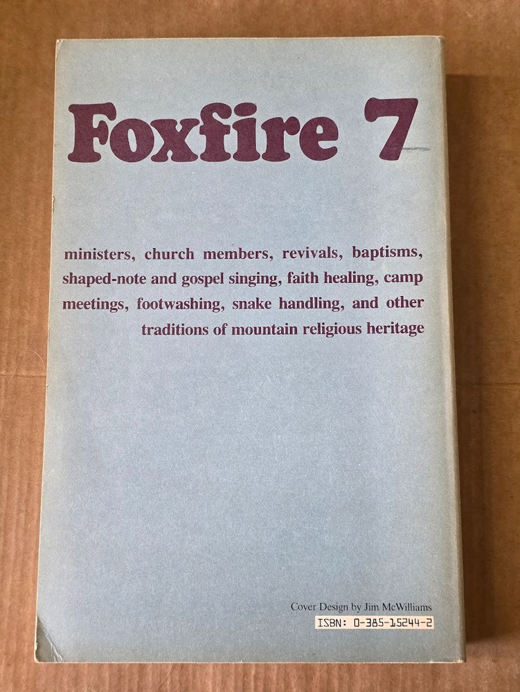 1982 Foxfire 7 softcover excellent condition