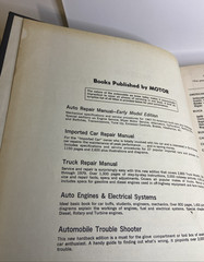 1979 MOTOR Auto Repair Manual Hard Cover Louis C Forier