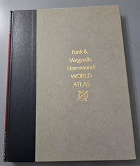 Funk And Wagnalls Hammond World Atlas 1988 Hardback Book Map