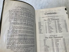 NIV Classic Reference Bible 1988 Top Grain Genuine Leather Text 1984