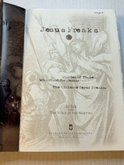 Jesus Freaks Book Stories of Jesus Voice of Martyrs 1999 Albury Pub