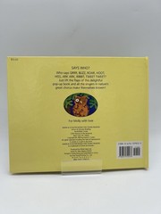 Says Who? : A Pop-Up Book of Animal Sounds by David A. Carter HC 1993