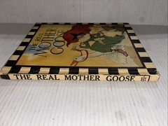 Vintage 1966 The Real Mother Goose Hardcover Nursery Rhymes Book 12×9.25″