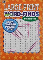 4 Large Print Word-Finds Puzzle Books Kappa Games Vol #431-434 ~ Search,Hunt
