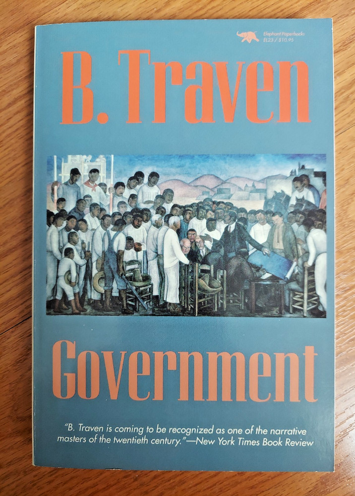Government by B. Traven 1993 Paperback Like New Condition