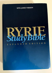 Ryrie Study Bible Expanded Edition KJV Hardback – Moody Press 1994- Red Letter