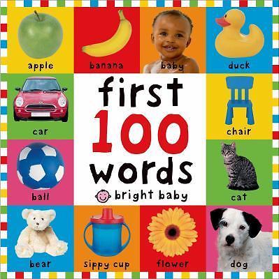 FIRST 100 WORDS by Roger Priddy a Hardcover board book FREE USA SHIPPING hundred