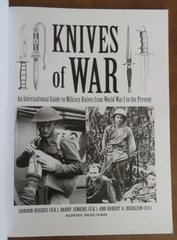 KNIVES OF WAR International Guide Military Knives World War I to Present PB Book