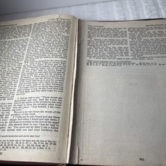 VTG 1953 Holy Bible RSV Nelson & Sons Genuine Leather Black Text + Illustrations