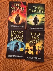 Lot Of 4 Robert Enright Books, Sam Pope Novels, The Might Shift, Excellent