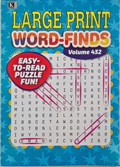 4 Large Print Word-Finds Puzzle Books Kappa Games Vol #431-434 ~ Search,Hunt