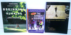 3 Books The Runner’s Handbook Bob Glover Non-Runner’s Marathon Trainer Beginning
