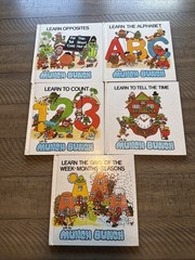 Lot of 5 Munch Bunch Books Giles Reed 1981 HC Opposites Counting Vintage