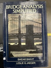 Bridge Analysis Simplified by B. Bahkt and Leslie G. Jaeger (1985, Hardcover)