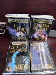 R.A. Salvatore Legacy Of The Drow Set 1st 1st 1992-1996 Drizzt VG HCDDJ LN