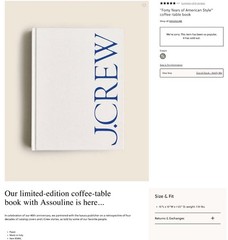 J. Crew Book Forty Years of American Style -SEALED MINT Out of Print Ltd Edition