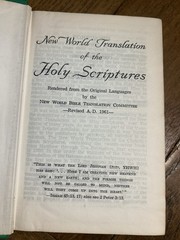 New World Translation of the Holy Scriptures Bible green HC ©1961 1st Edition