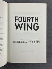Fourth Wing by Rebecca Yarros Hardcover Fantasy Novel Dragons VERY GOOD