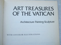 ART TREASURES OF THE VATICAN 1st Edition 1975 Hardcover 410 Photos 398 Pages
