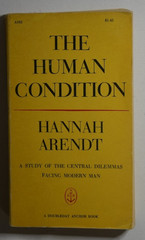 Hannah Arendt – The Human Condition. Anchor Books. Edward Gorey, Leonard Baskin