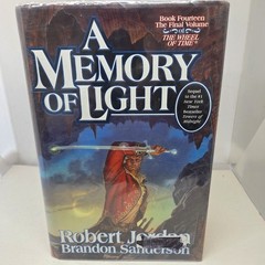 A Memory of Light Book 14 Wheel of Time Ser. SIGNED BY JORDAN 1ST ED ex-library