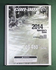 2014 Can-Am DS 450X xc Owner’s Manual: 156 Pages & Protective Covers