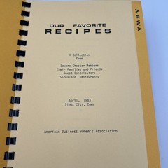 ABWA Our Favorite Recipes Cookbook 1983 Recipe Book 520 pages – w/Nancy Reagan