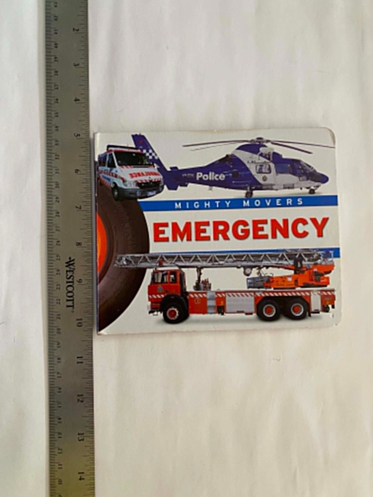 Mighty Movers: Emergency – Board book By Vision St. Vehicles Read Children GOOD