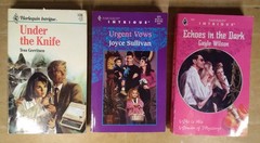 Harlequin Intrigue Romance Mixed Lot of 3 Vintage Books