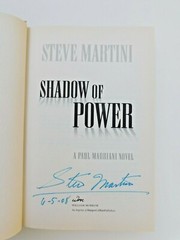 FLAT SIGNED true 1st ed 2008 STEVE MARTINI 390 pages SHADOW OF POWER hardcover