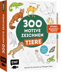 300 Motive zeichnen – Tiere ~ Lise Herzog ~ 9783745933215