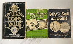 Vintage U.S Coin & Paper Money Catalog Lot 1974 Stack’s Guide Price Guide Pocket