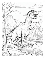 “Cute Dinosaur Coloring Book fun for allFun, Creative & Relaxing Art Pages