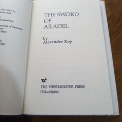 THE SWORD OF ARADEL By Alexander Key – Hardcover 1977 Westminster Press