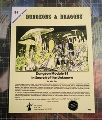 B1 In Search of the Unknown – Dungeons & Dragons – AD&D – D&D