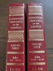 Expository Thoughts on the Gospels Volume 3 & 4 Hardcover J.C. Ryle Red Gold