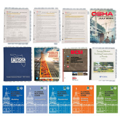 HIGHLIGHTED – TABBED SET -FLORIDA GENERAL, BUILDING, RESIDENTIAL CONTRACTOR EXAM