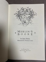 Merlin’s Booke by Jane Yolen, Signed, 1st HB, SteelDragon Press, 1986, GD
