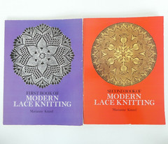 Modern Lace Knitting First and Second Books by Marrianne Kinzel Good Condition