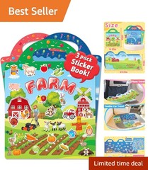 Multicolored Reusable Sticker Set – Fun Themes for Toddlers & Young Children