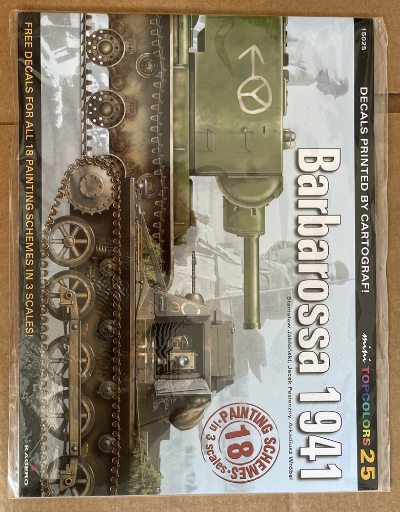 Kagero Barbarossa 1941 Book/Decals, New! Sealed. Mini Top Colors # 15025