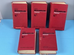 1972/73/75/78/82 Michelin France Hardcovers Travel Guides Restaurants Maps Rare!