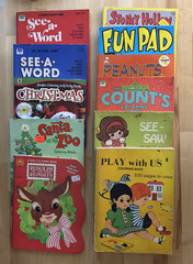 Vintage Coloring Book Lot of 11 Peanuts Sesame Street Stoney Hollow Christmas
