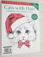 Cats With Hats ADULT COLORING BOOK – 2023 Meredith Publication -54 Fun Designs