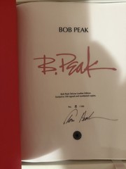 ART OF BOB PEAK BOOK by Thomas Peak Hardcover 2012 Exclusive ENGLISH Edition