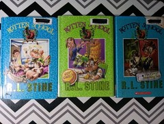 Lot Of 3 Rotten School Books RL Stine EX LIBRARY COPIES