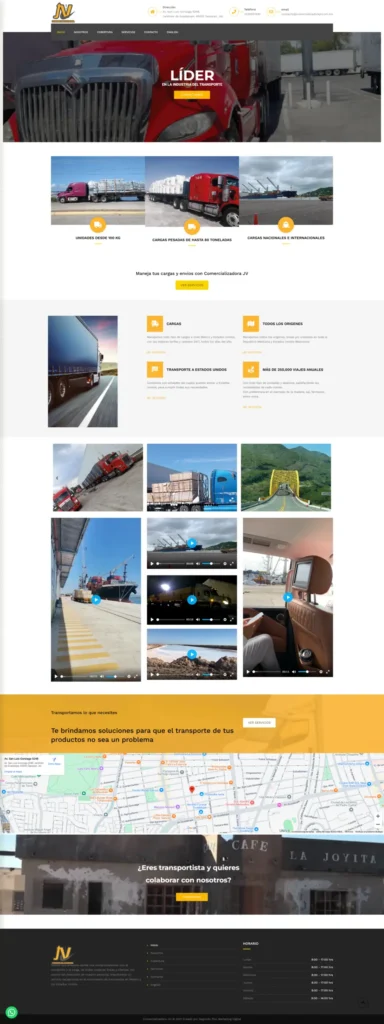 Página Web Guadalajara - Comercializadora JV